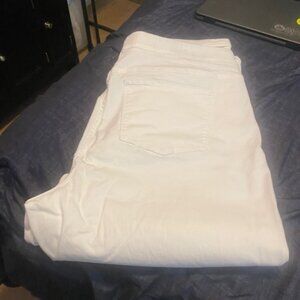 Soft Surroundings White Denim Jeans XTL
